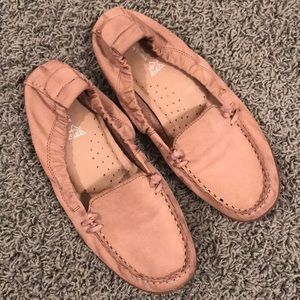 Tan Hush Puppies Penny Loafers